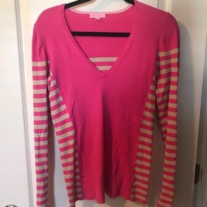 Lilly Pulitzer Pink Striped Sweater